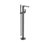 Bianca Freestanding Bath Mixer With Hand Shower Gun Metal