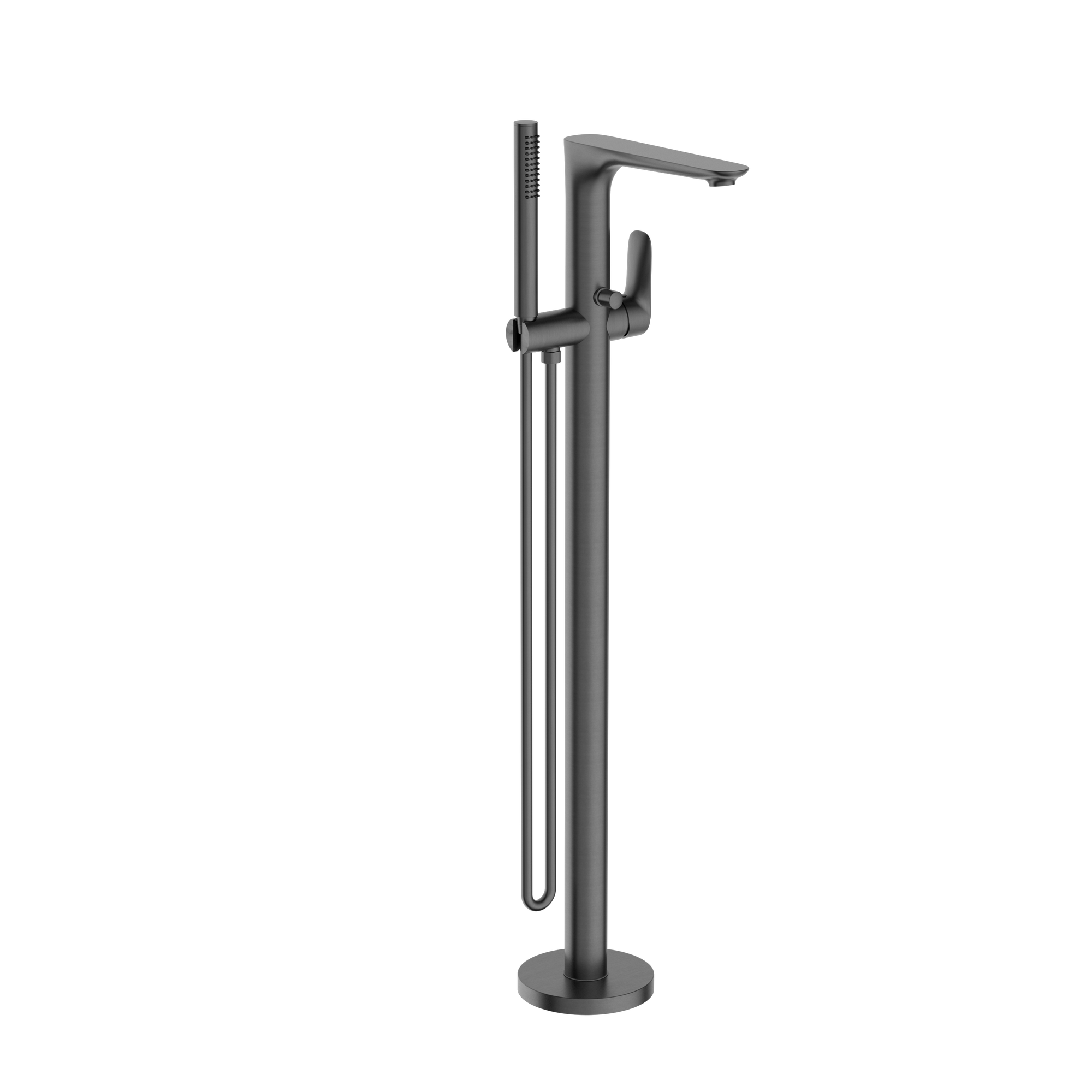 Bianca Freestanding Bath Mixer With Hand Shower Gun Metal