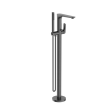 Bianca Freestanding Bath Mixer With Hand Shower Gun Metal