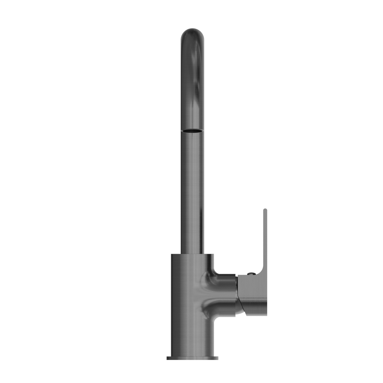 Bianca Kitchen Mixer Gooseneck Spout Gun Metal