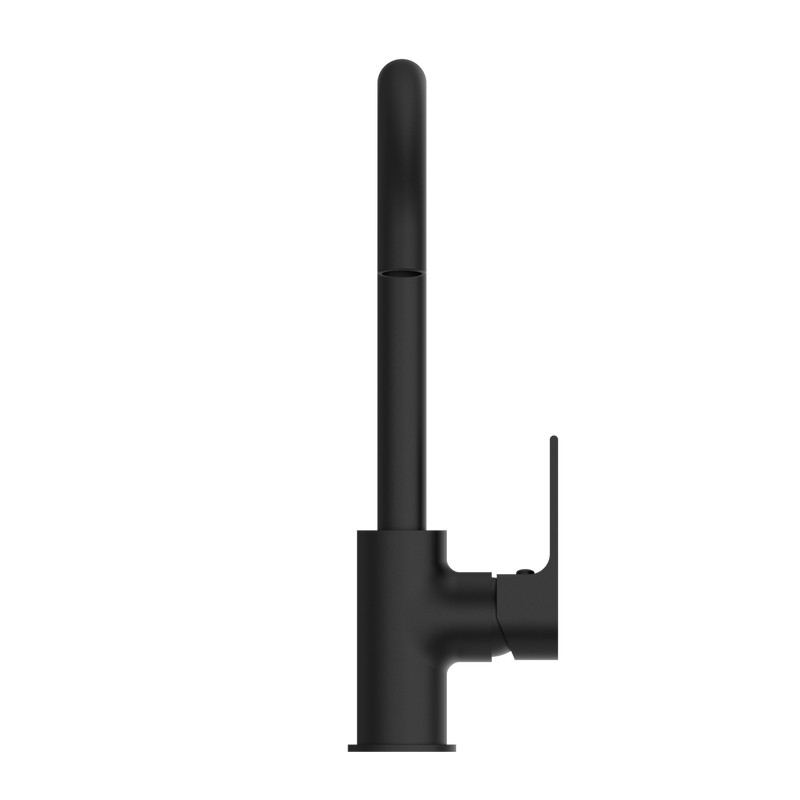 Bianca Kitchen Mixer Gooseneck Spout Matte Black