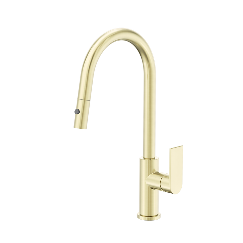 Bianca Pull Out Sink Mixer With Vegie Spray Function Brushed Gold