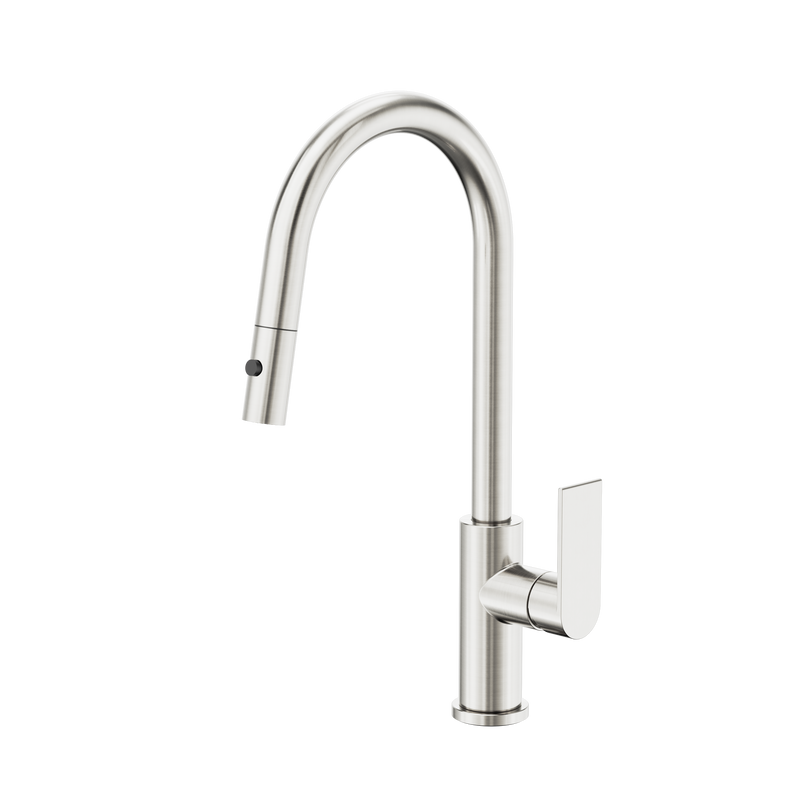 Bianca Pull Out Sink Mixer With Vegie Spray Function Brushed Nickel