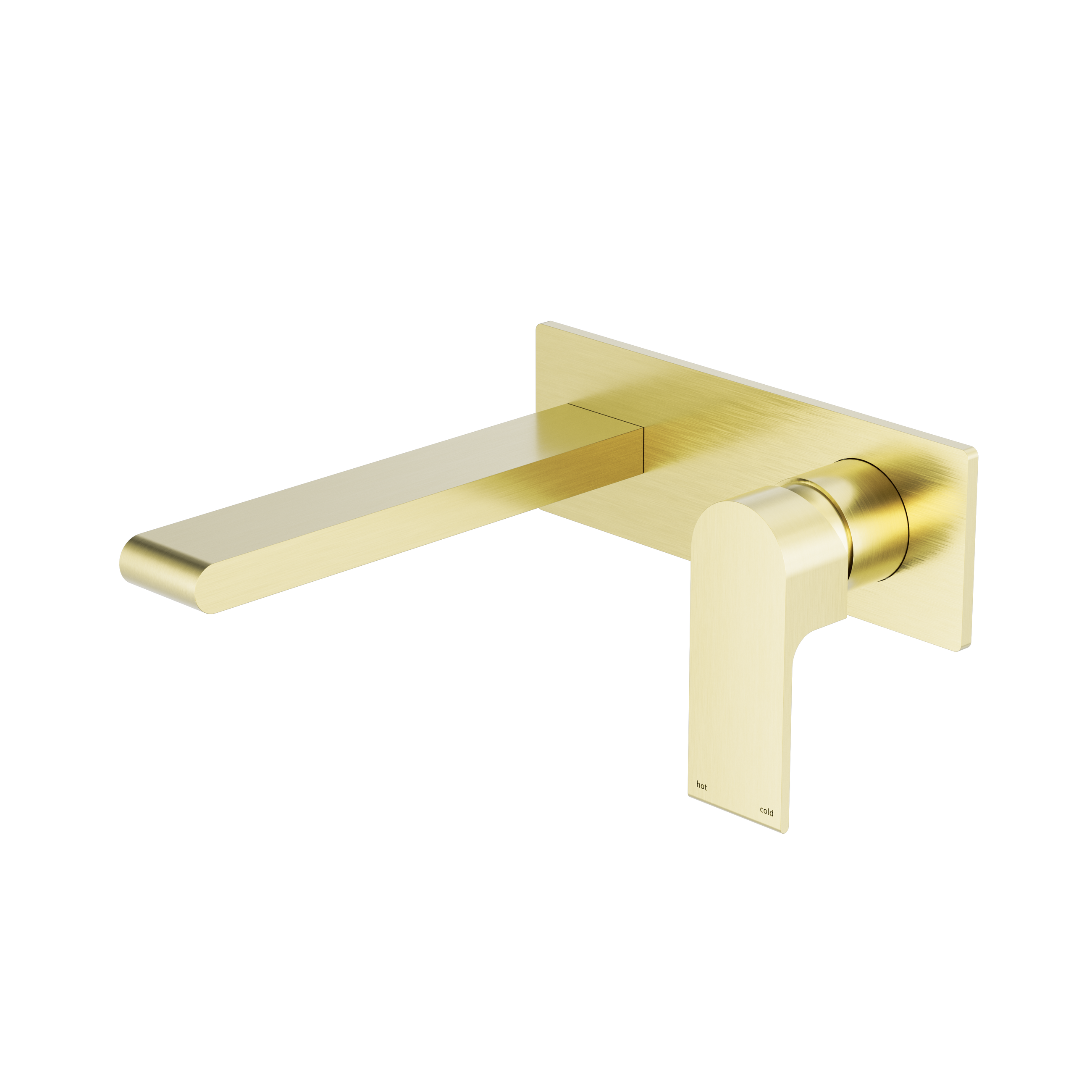 Bianca Wall Basin/Bath Mixer 187mm Brushed Gold