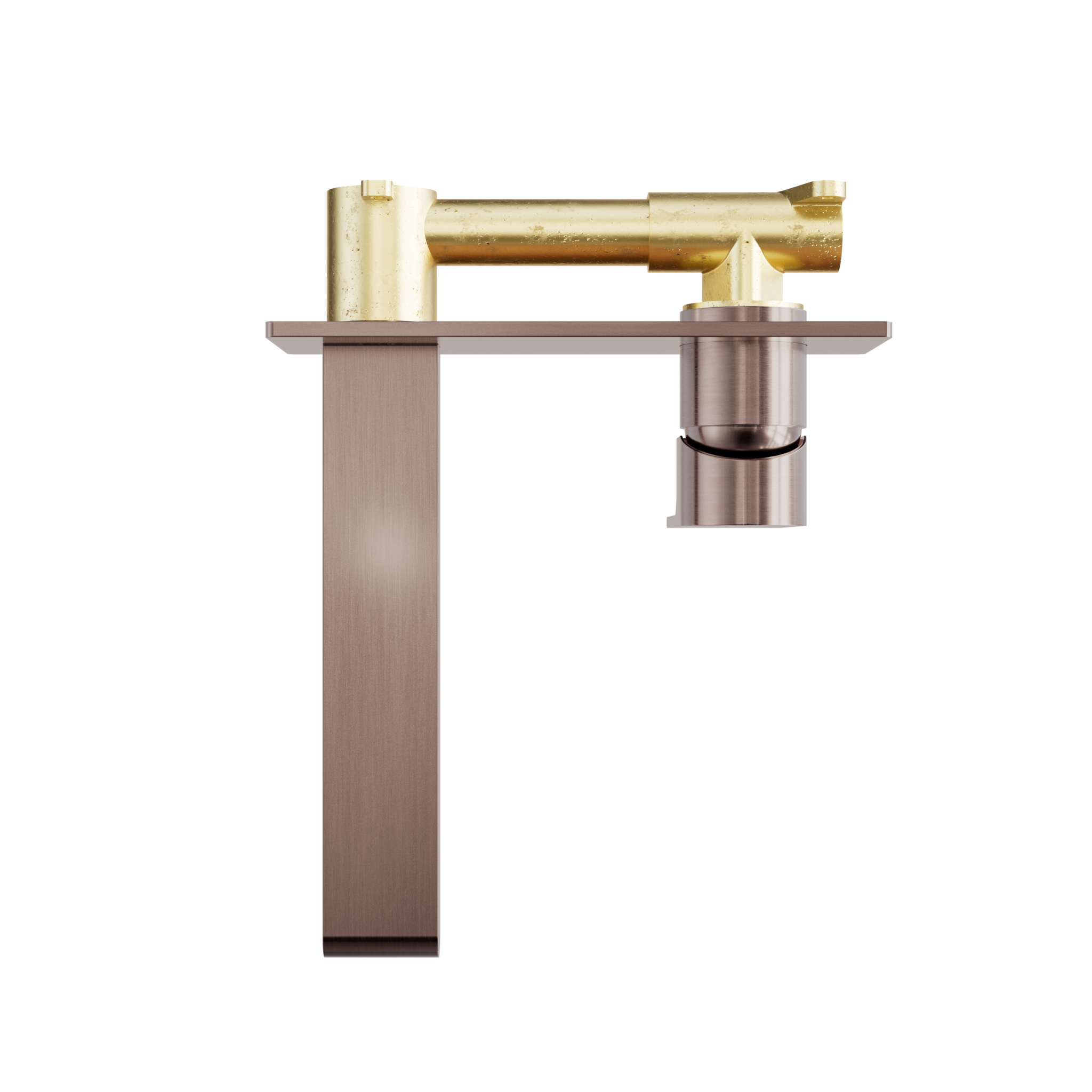 Bianca Wall Basin/Bath Mixer 187mm Brushed Bronze