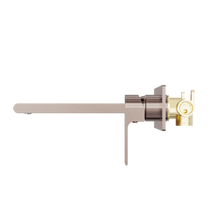 Bianca Wall Basin/Bath Mixer 230mm Brushed Bronze