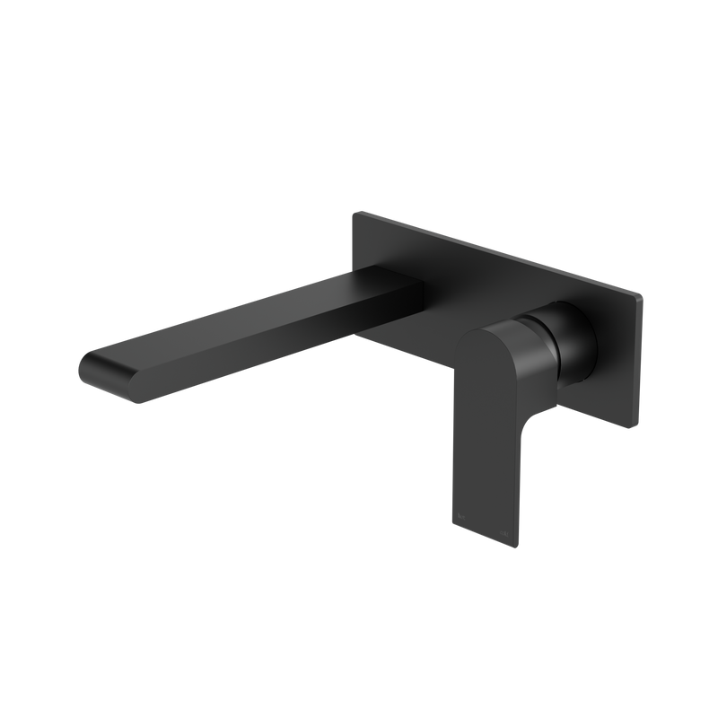 Bianca Wall Basin/Bath Mixer 230mm Matte Black