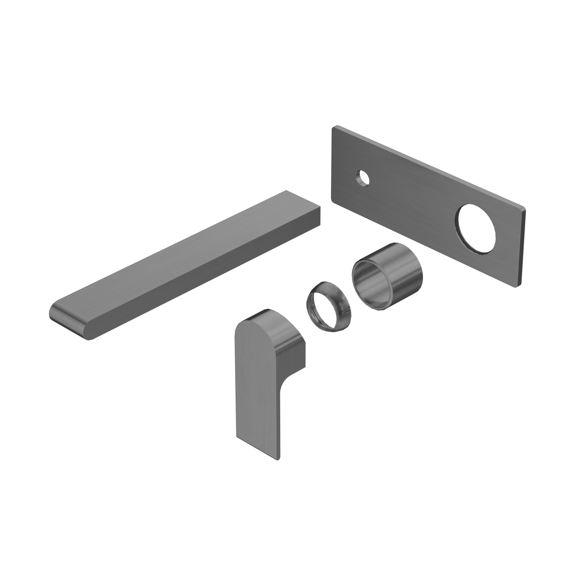 Bianca Wall Basin/Bath Mixer 230mm Trim Kits Only Gun Metal