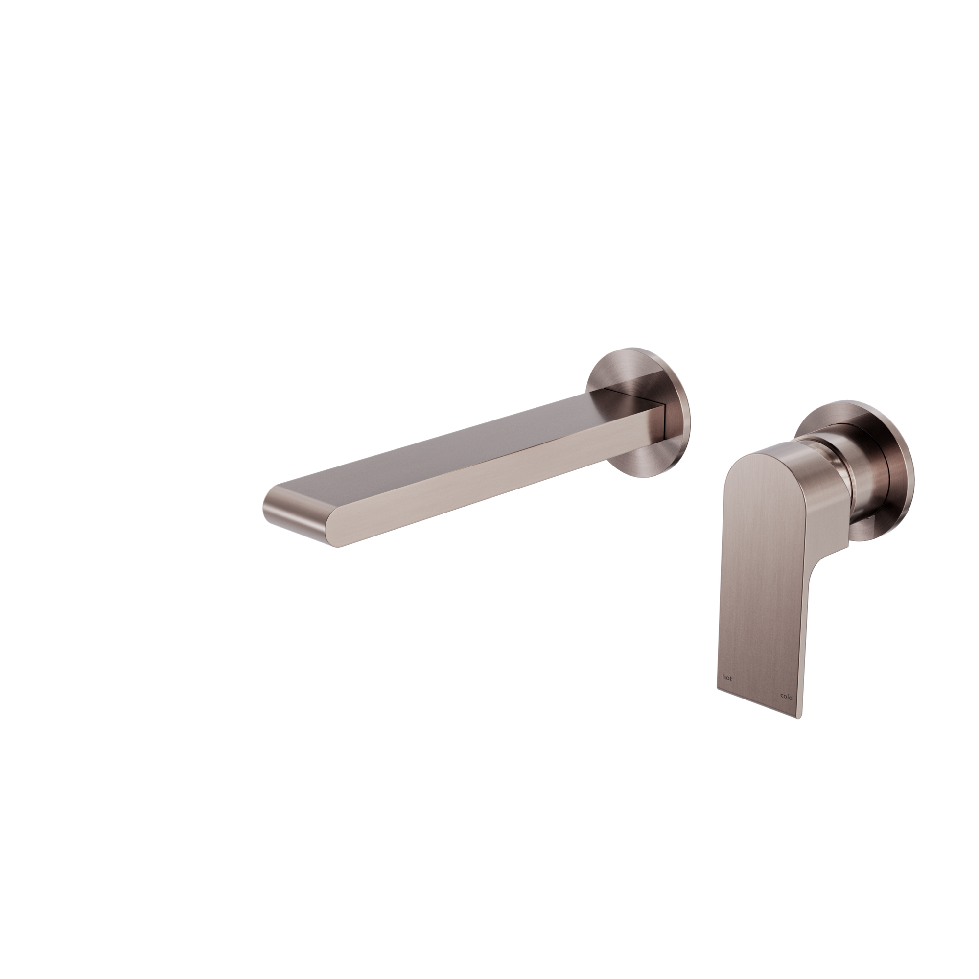 Bianca Wall Basin/Bath Mixer Separate Back Plate 187mm Brushed Bronze