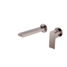 Bianca Wall Basin/Bath Mixer Separate Back Plate 187mm Brushed Bronze