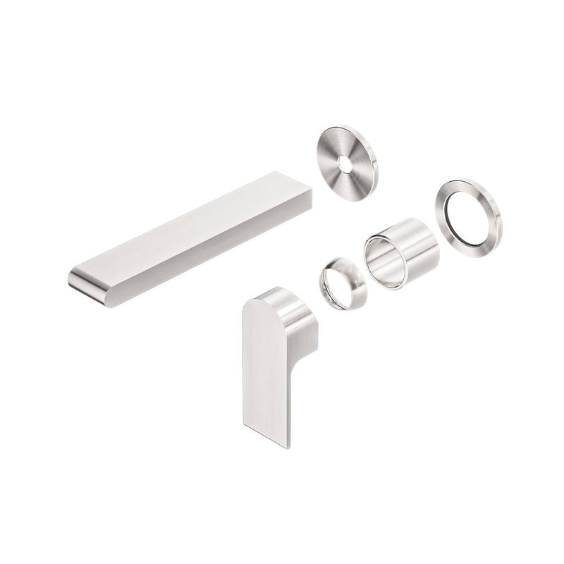 Bianca Wall Basin/Bath Mixer Separate Back Plate 187mm Trim Kits Only Brushed Nickel