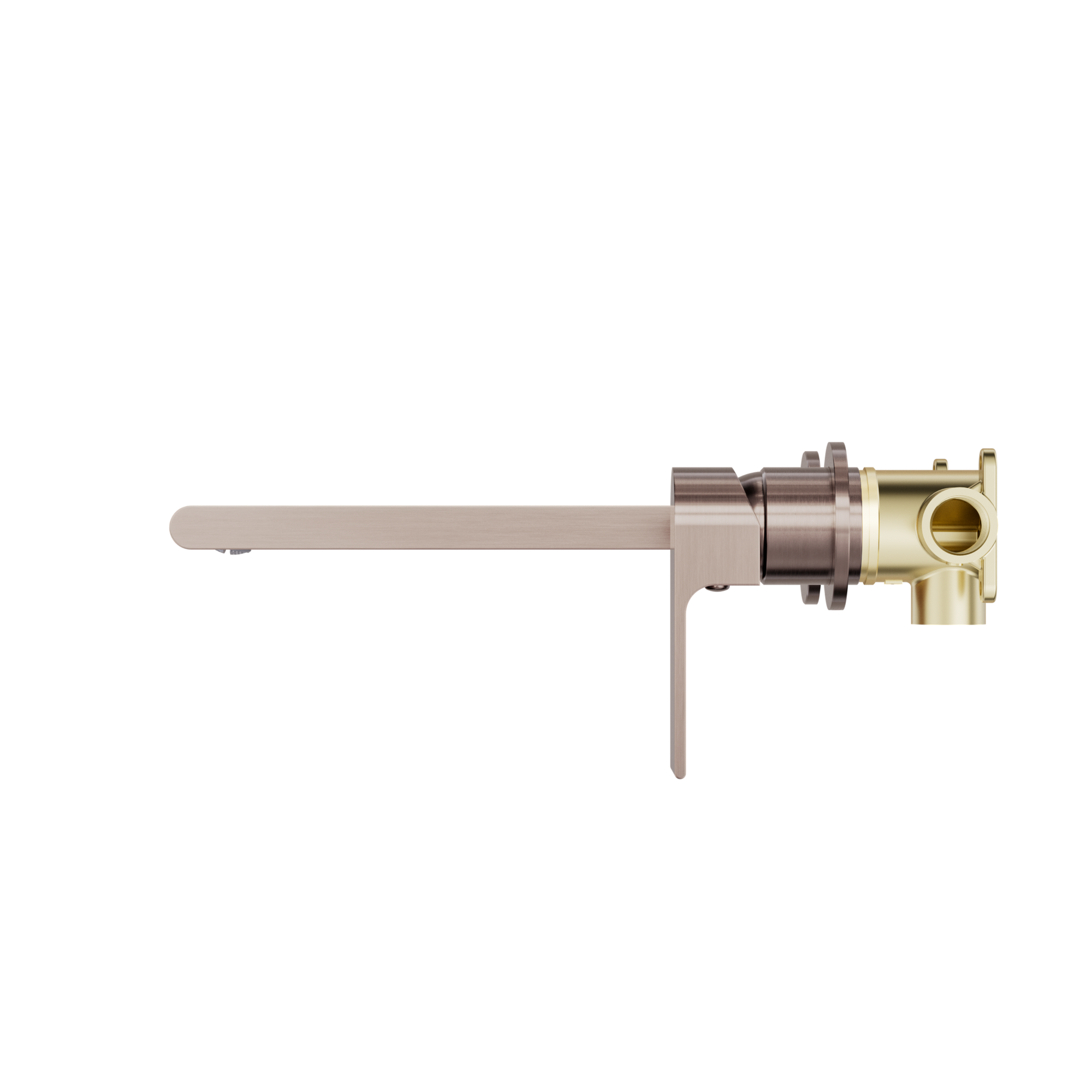 Bianca Wall Basin/Bath Mixer Separate Back Plate 230mm Brushed Bronze