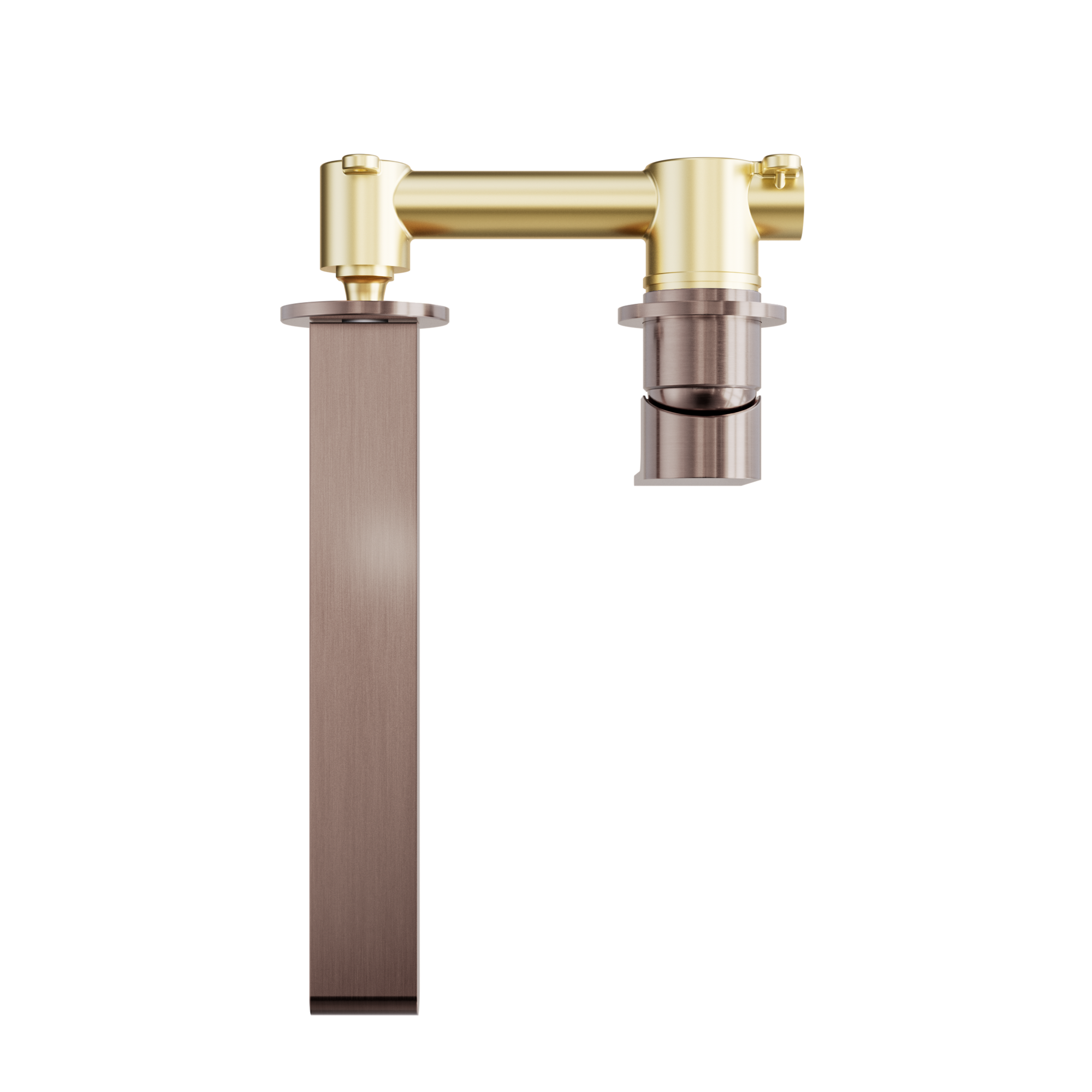 Bianca Wall Basin/Bath Mixer Separate Back Plate 230mm Brushed Bronze