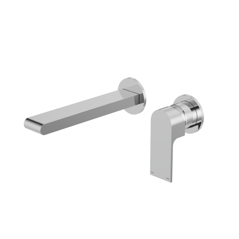 Bianca Wall Basin/Bath Mixer Separate Back Plate 230mm Chrome