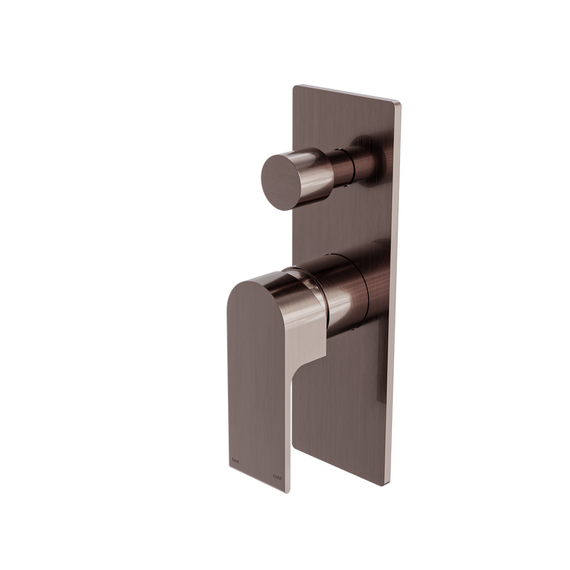 Bianca Shower Mixer With Diverter Brushed Bronze