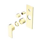 Bianca Shower Mixer With Diverter Trim Kits Only Brushed Gold