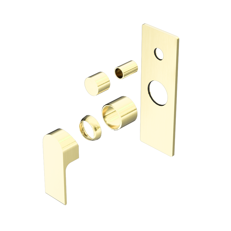 Bianca Shower Mixer With Diverter Trim Kits Only Brushed Gold
