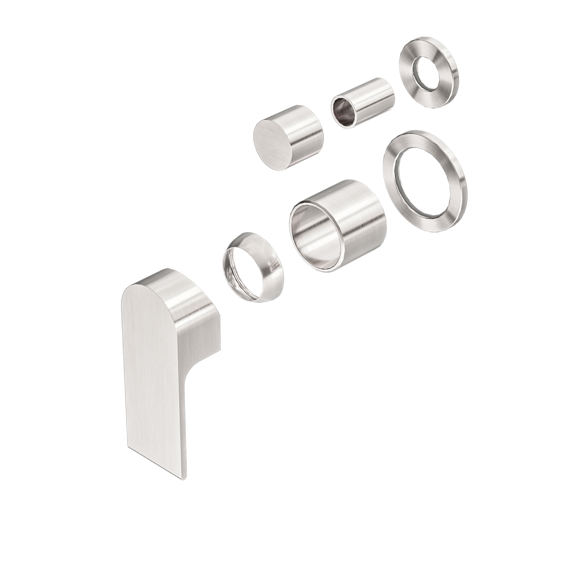 Bianca Shower Mixer With Diverter Separate Back Plate Trim Kits Only Brushed Nickel