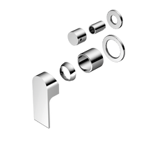 Bianca Shower Mixer With Diverter Separate Back Plate Trim Kits Only Chrome