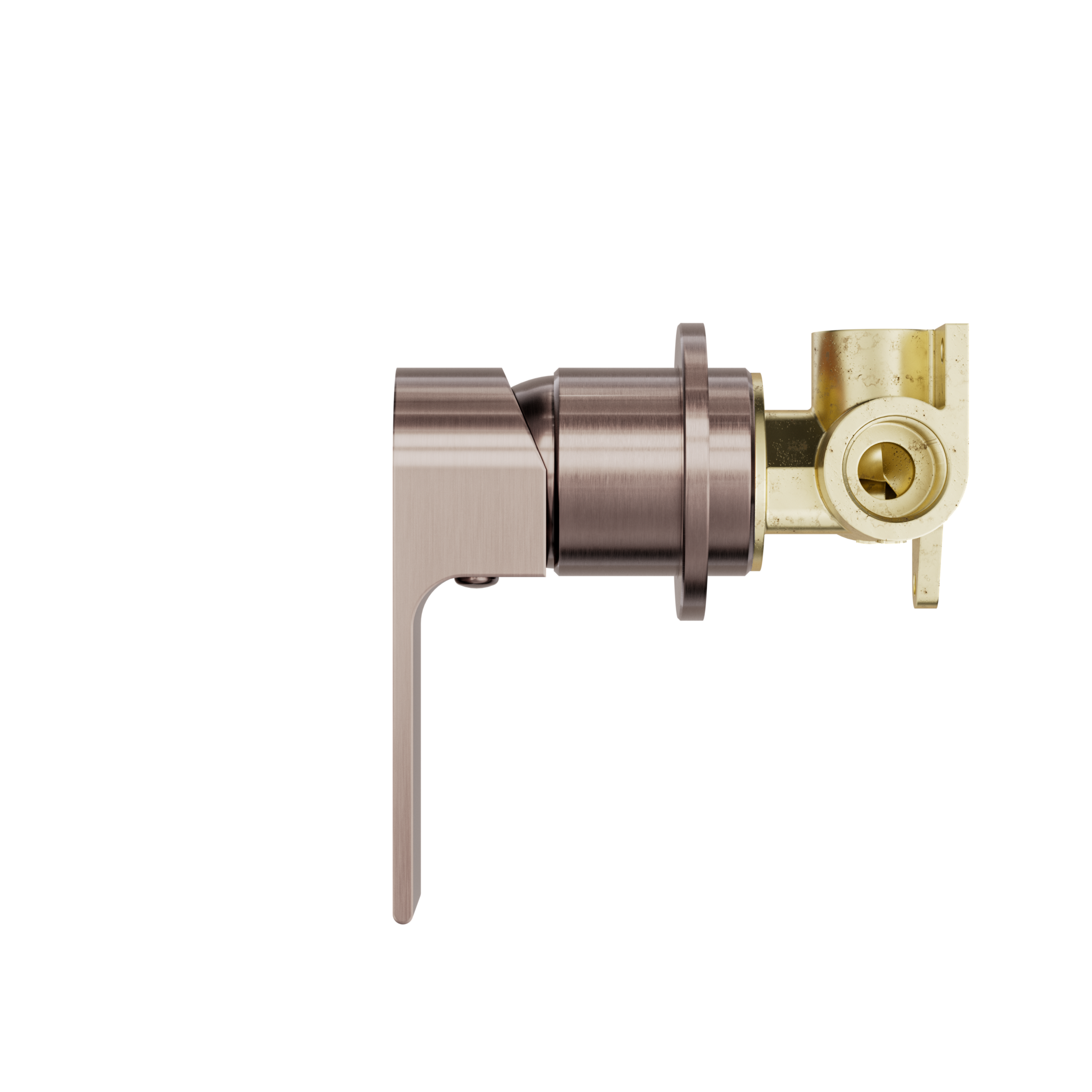 Bianca Shower Mixer 60mm Plate Brushed Bronze