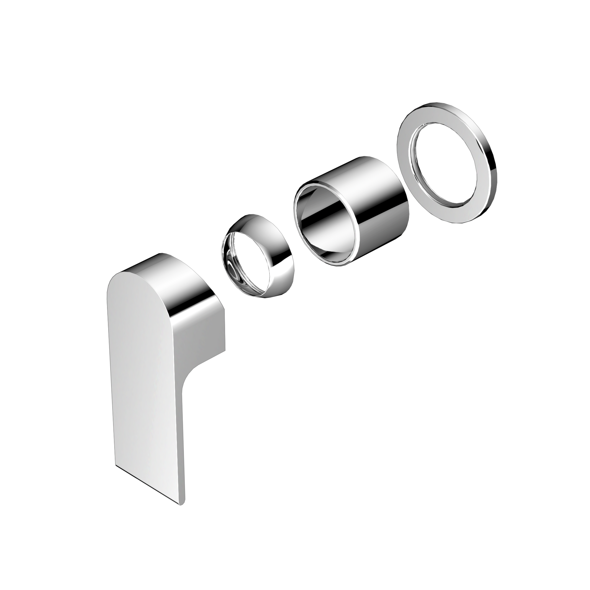 Bianca Shower Mixer 60mm Plate Trim Kits Only Chrome