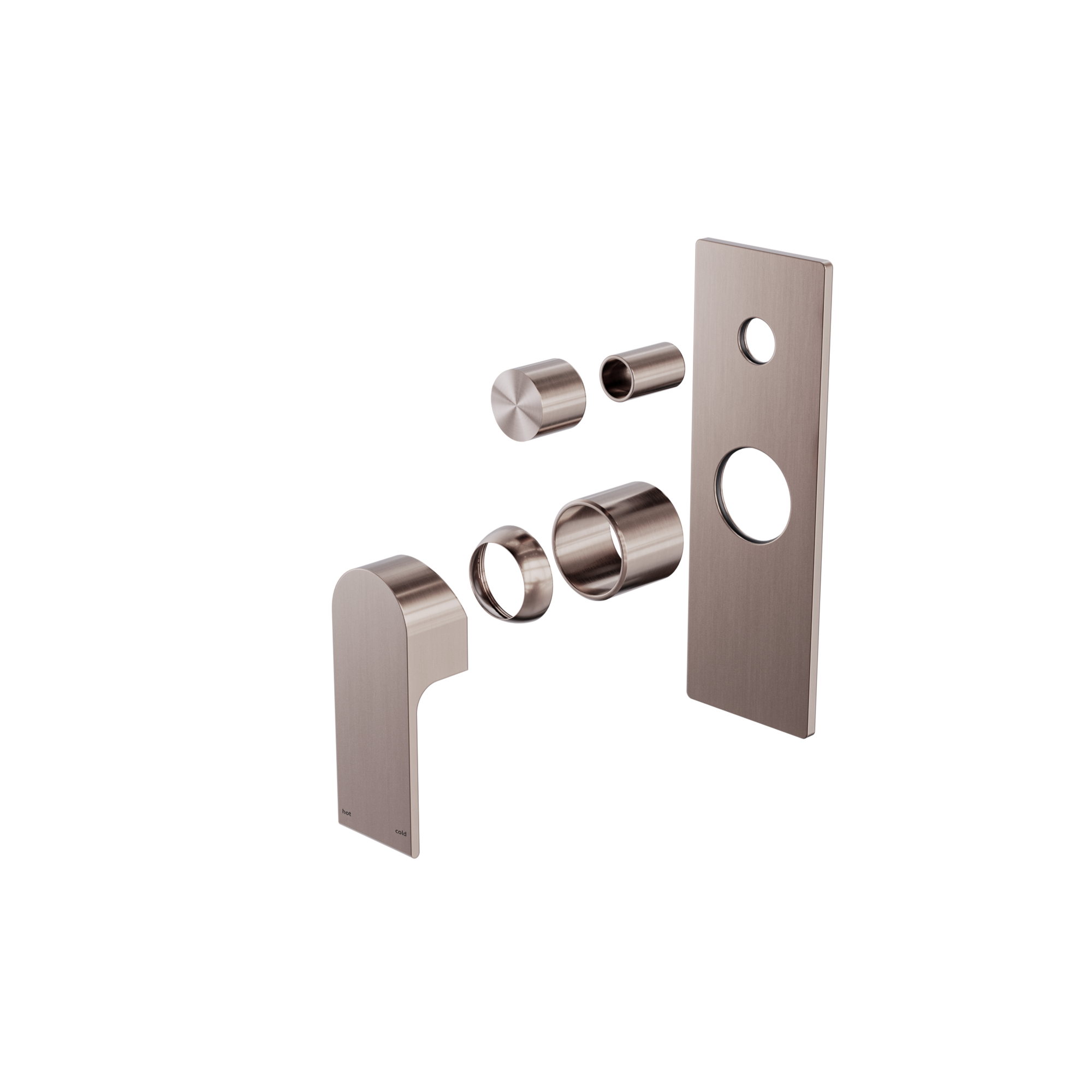 Bianca Shower Mixer With Diverter Trim Kits Only Brushed Bronze