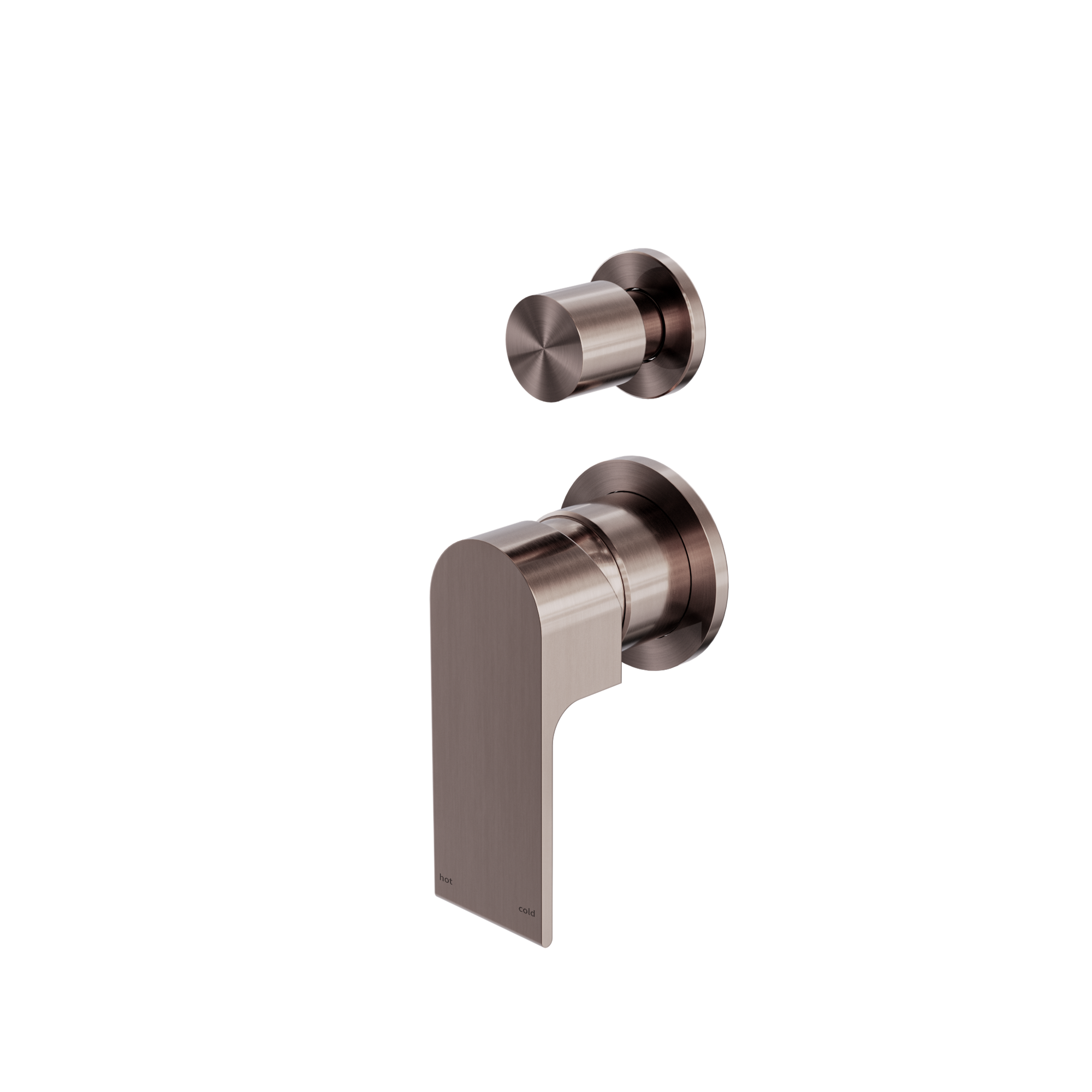 Bianca Shower Mixer With Diverter Separate Back Plate Brushed Bronze