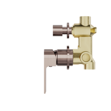 Bianca Shower Mixer With Diverter Separate Back Plate Brushed Bronze