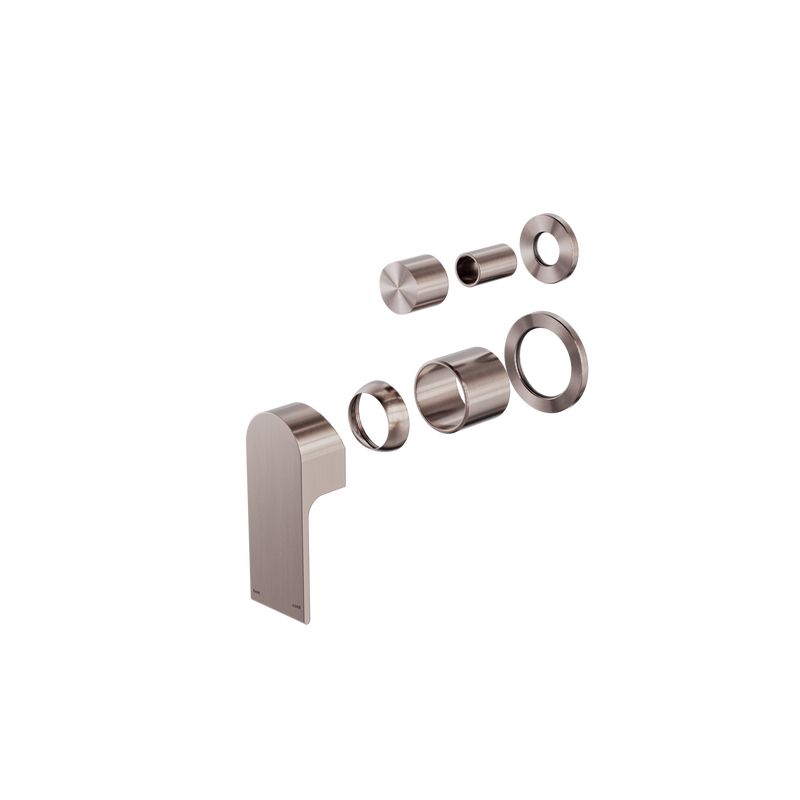 Bianca Shower Mixer With Diverter Separate Back Plate Trim Kits Only Brushed Bronze
