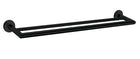 Dolce Double Towel Rail 700mm Matte Black