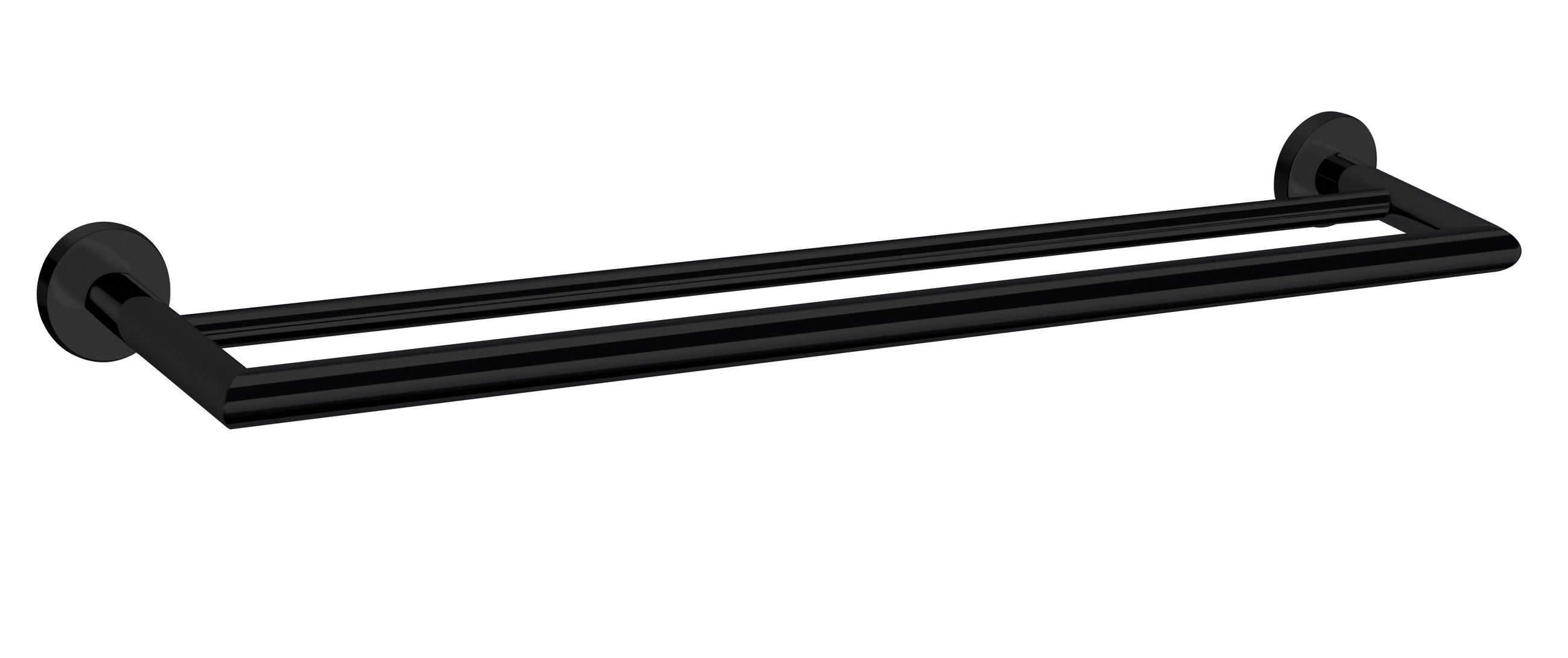 Dolce Double Towel Rail 700mm Matte Black