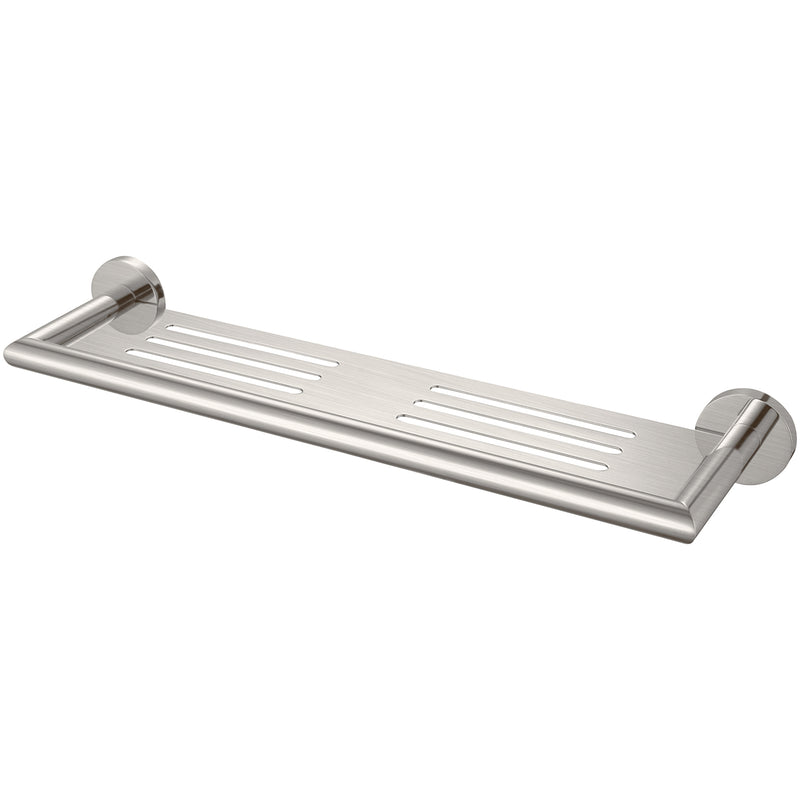 Dolce Metal Shower Shelf Brushed Nickel