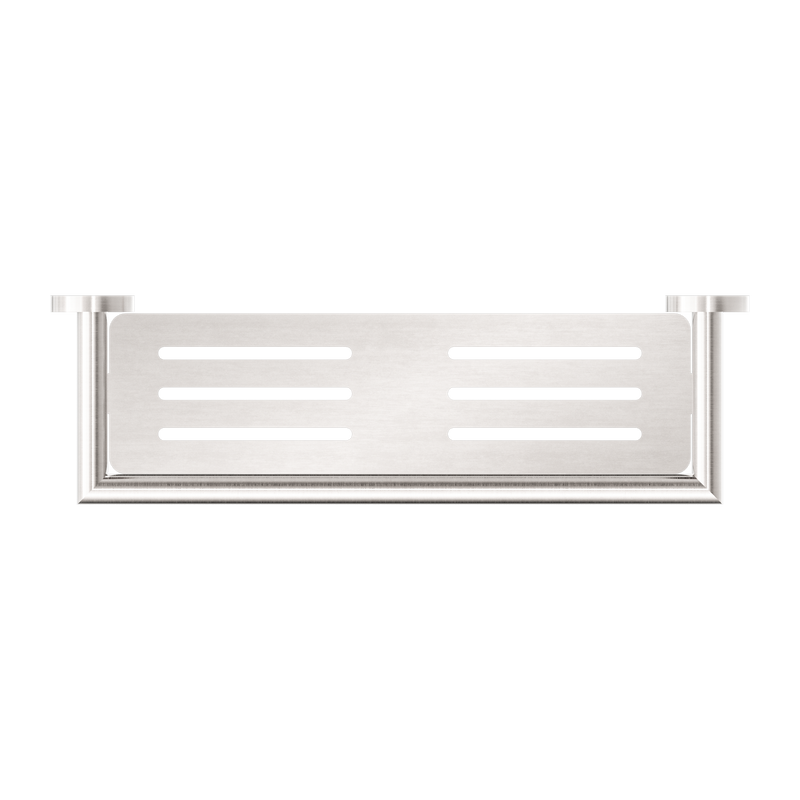 Dolce Metal Shower Shelf Brushed Nickel