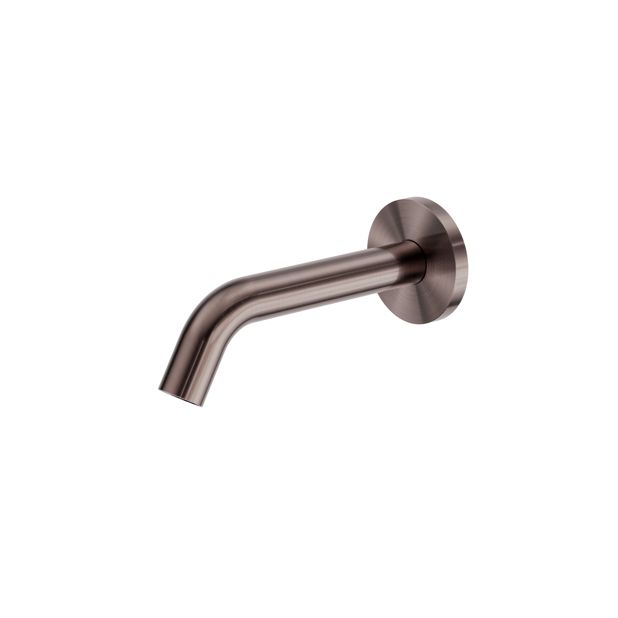 Mecca Wall-Mounted Sensor Tap with 80mm Wall Plate Brushed Bronze