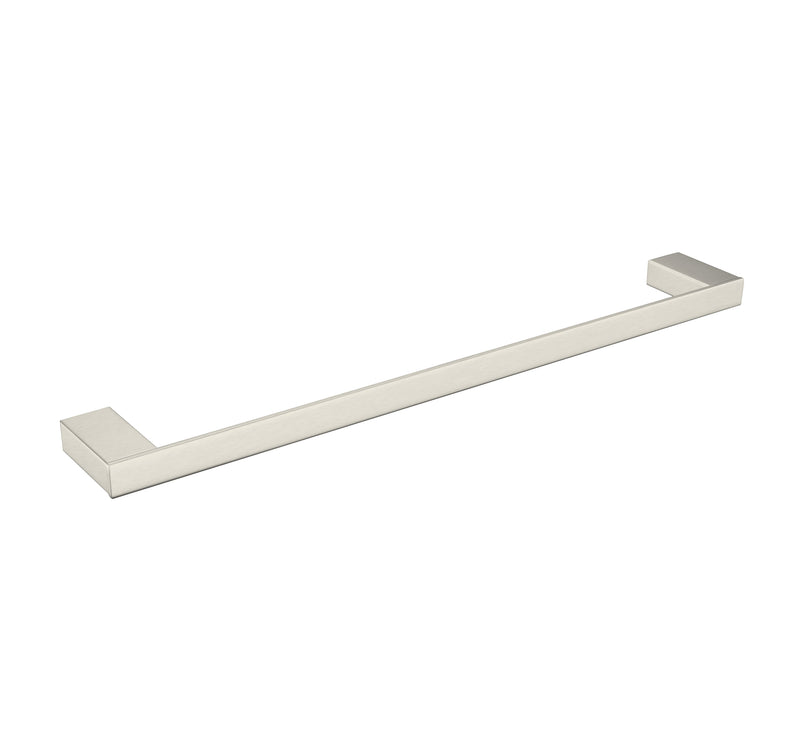 Celia Single Towel Rail 600mm Brushed Nickel