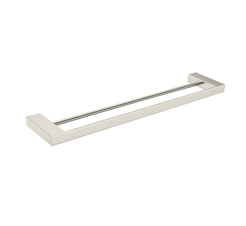 Celia Double Towel Rail 600mm Brushed Nickel