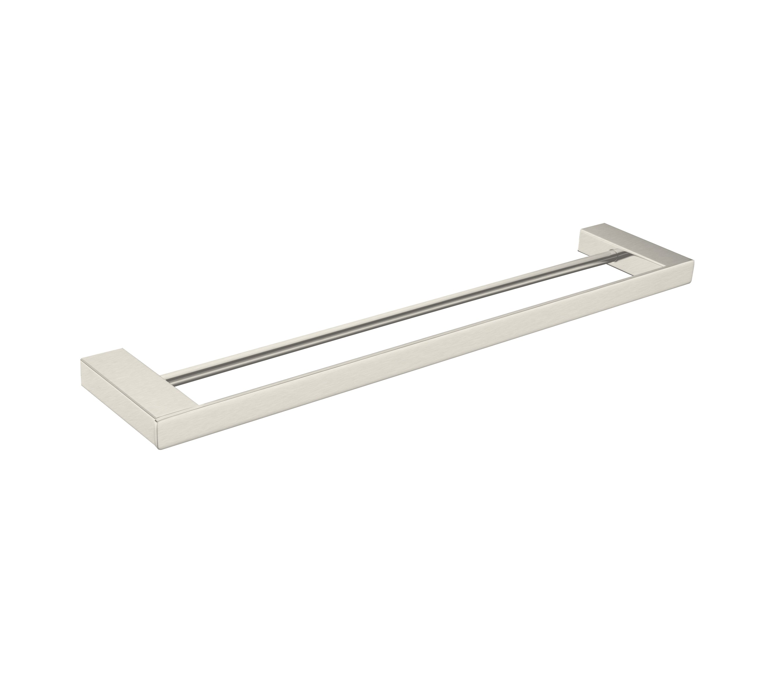 Celia Double Towel Rail 600mm Brushed Nickel