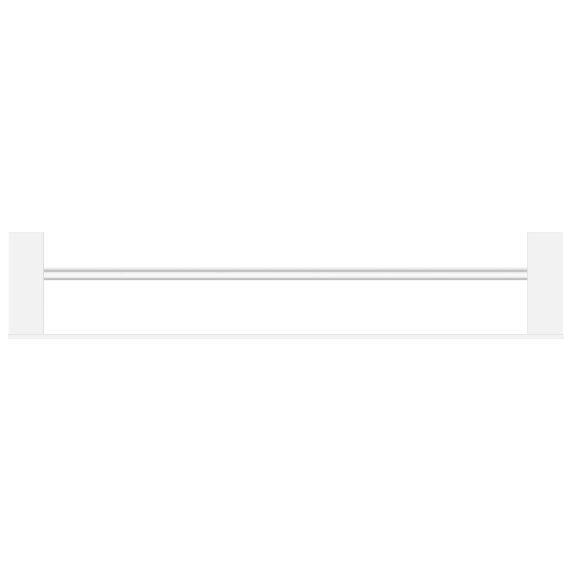 Celia Double Towel Rail 600mm Chrome