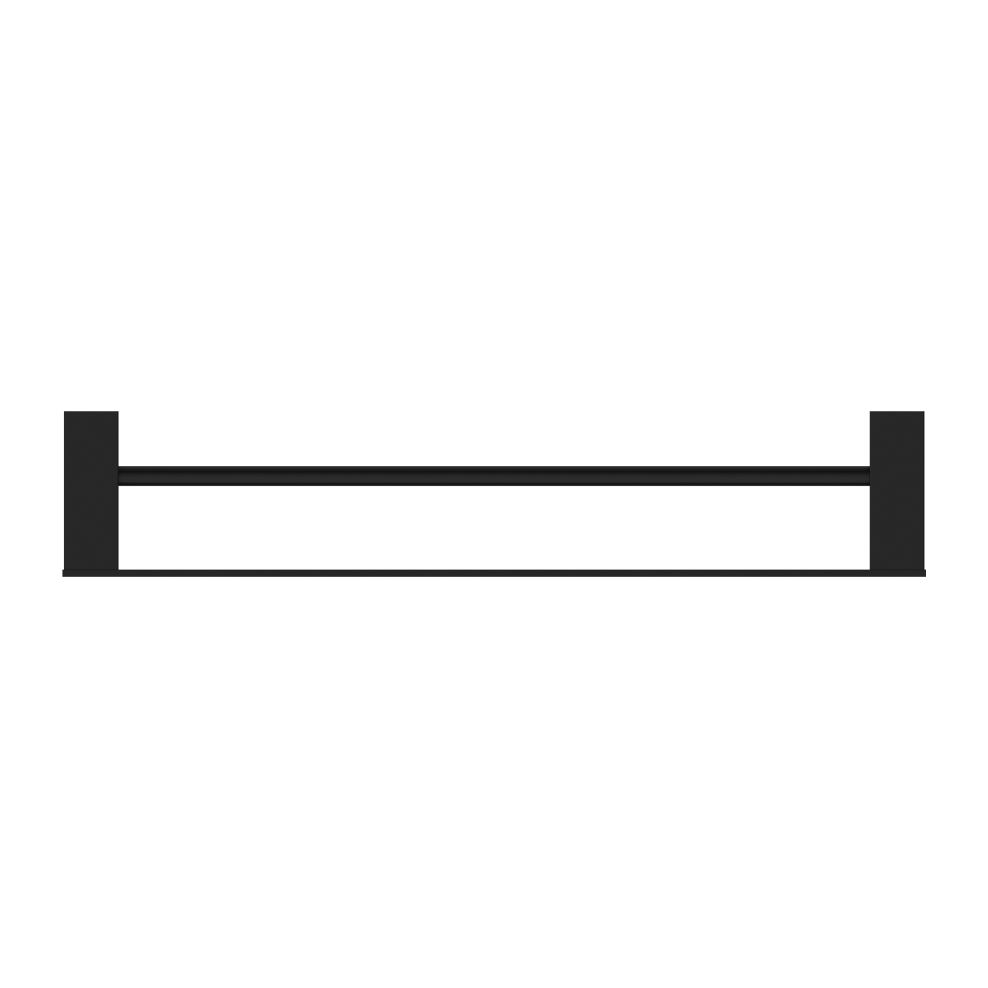 Celia Double Towel Rail 600mm Matte Black