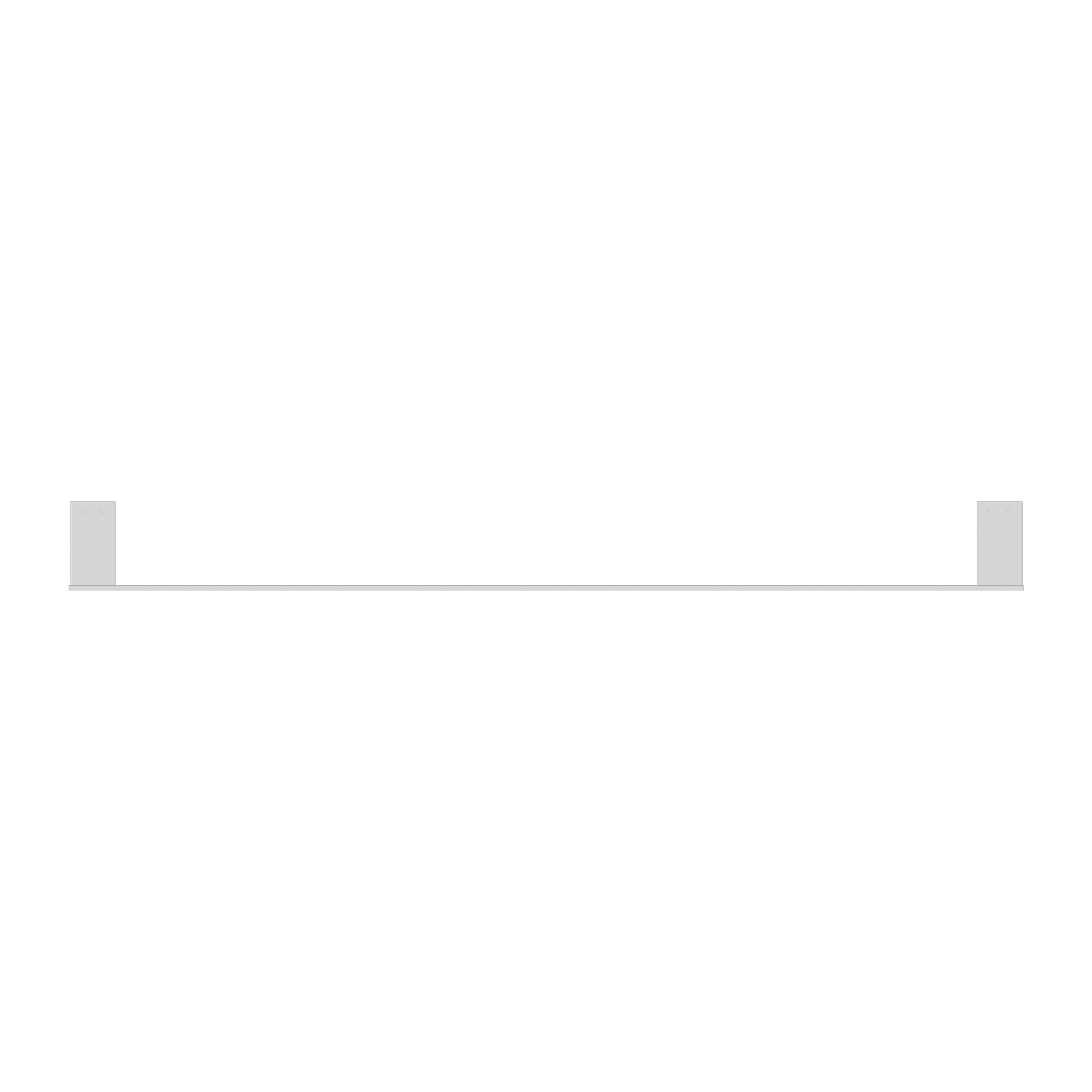 Celia Single Towel Rail 800mm Chrome