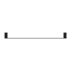 Celia Single Towel Rail 800mm Matte Black