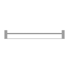 Celia Double Towel Rail 800mm Chrome