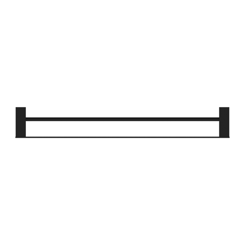 Celia Double Towel Rail 800mm Matte Black