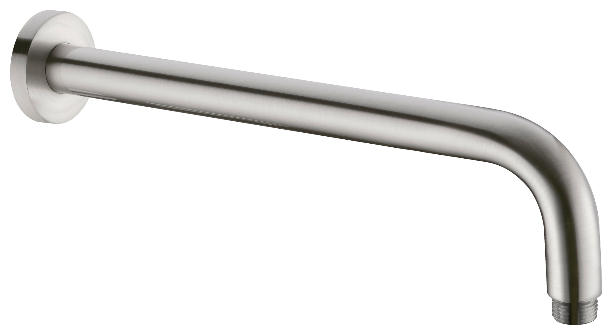 Round Shower Arm 500mm Length Brushed Nickel