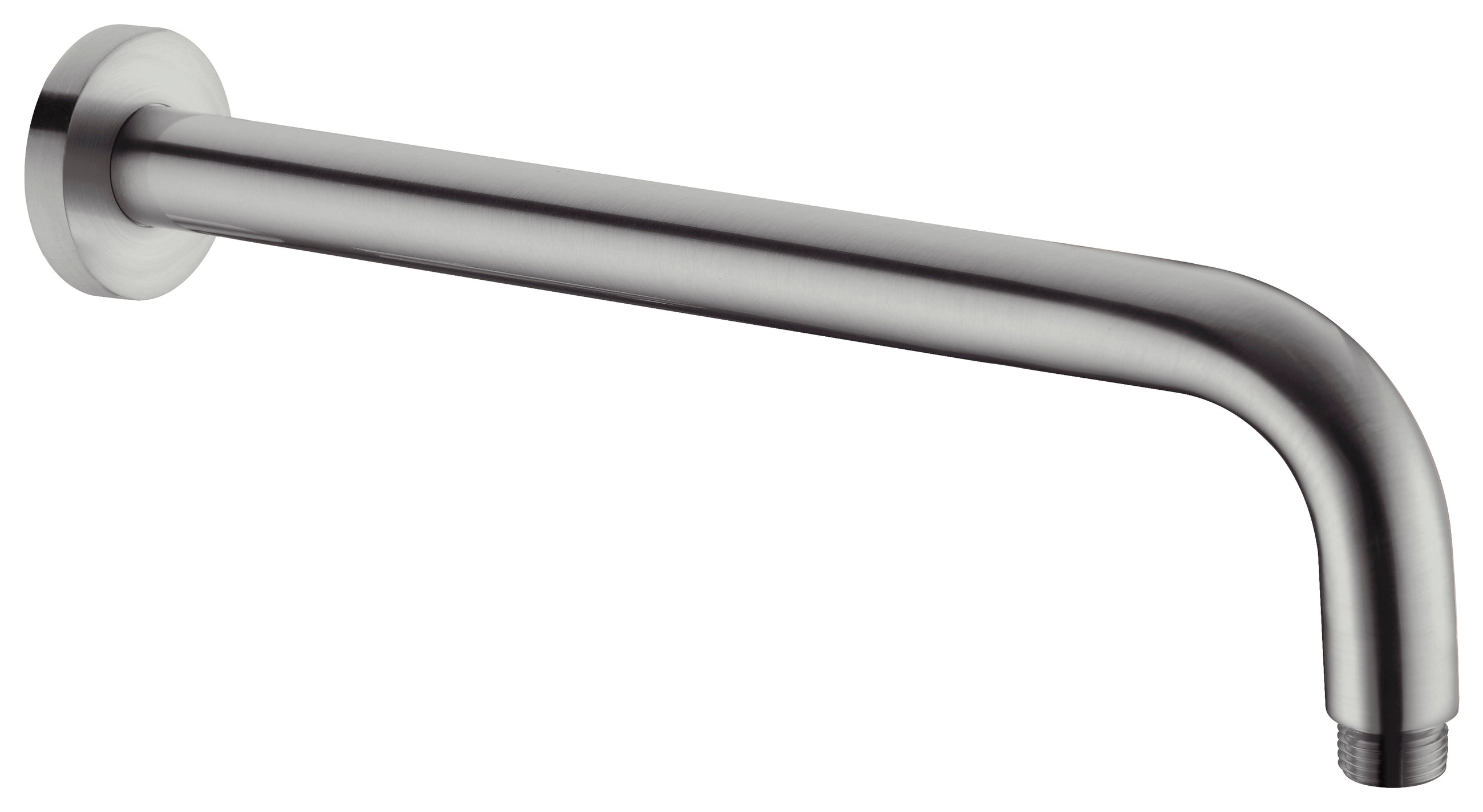 Round Shower Arm 500mm Length Gun Metal