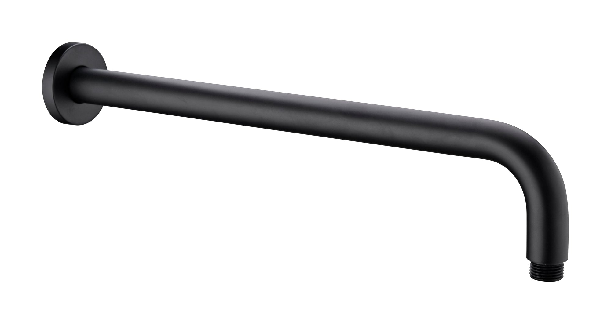 Round Shower Arm 500mm Length Matte Black