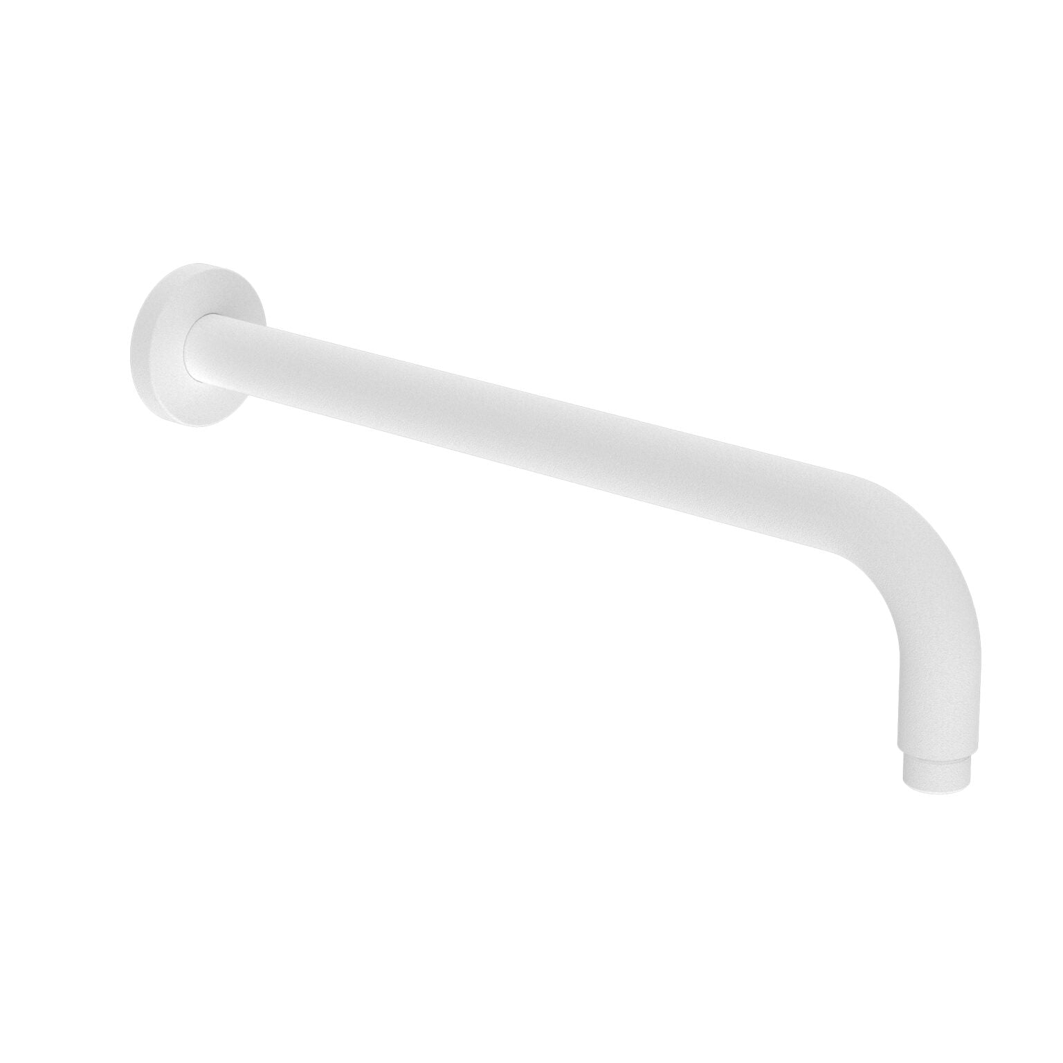 Round Shower Arm 500mm Length Matte White