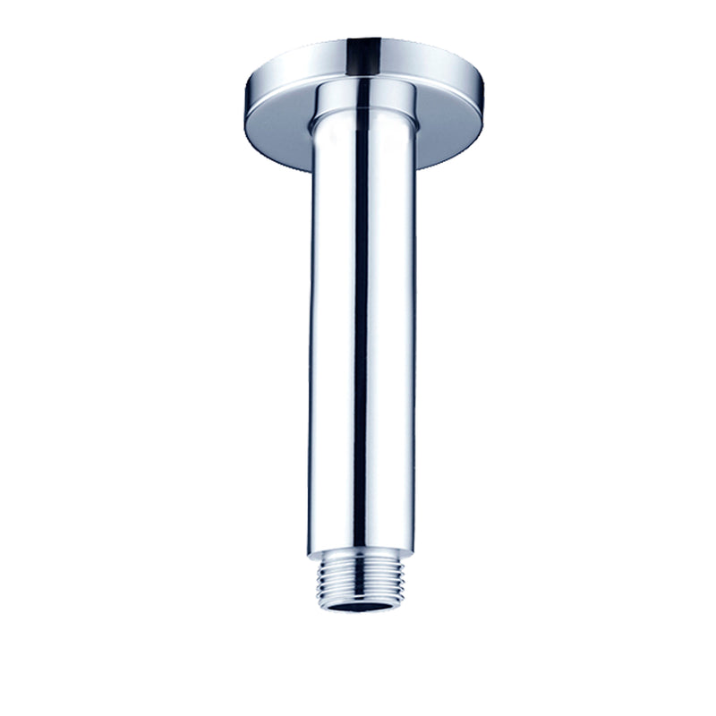 Round Ceiling Arm 100mm Length Chrome