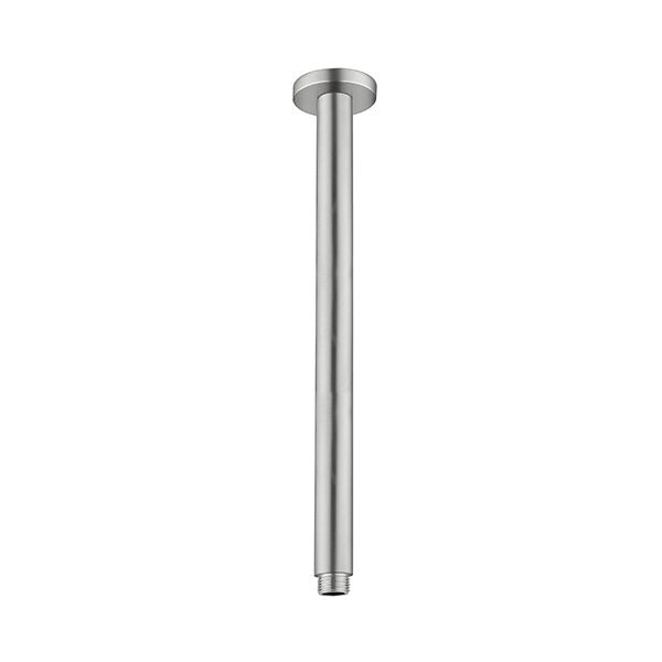 Round Ceiling Arm 300mm Length Brushed Nickel