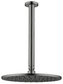250mm Round Shower Head Gun Metal